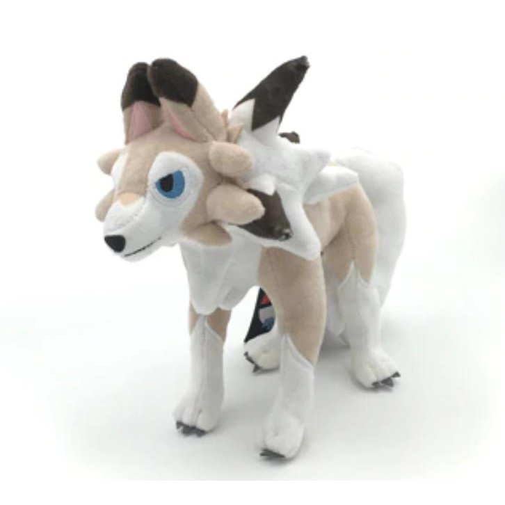Gấu bông Pokemon chó sói Lycanroc - Tặng kèm 1 bộ thẻ bài Pokemon