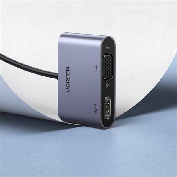 Cáp Chuyển đổi USB 3.0 Sang HDMI + VGA 1080P/60Hz 20518 | Hỗ trợ độ phân giải cổng HDMI và VGA là FullHD