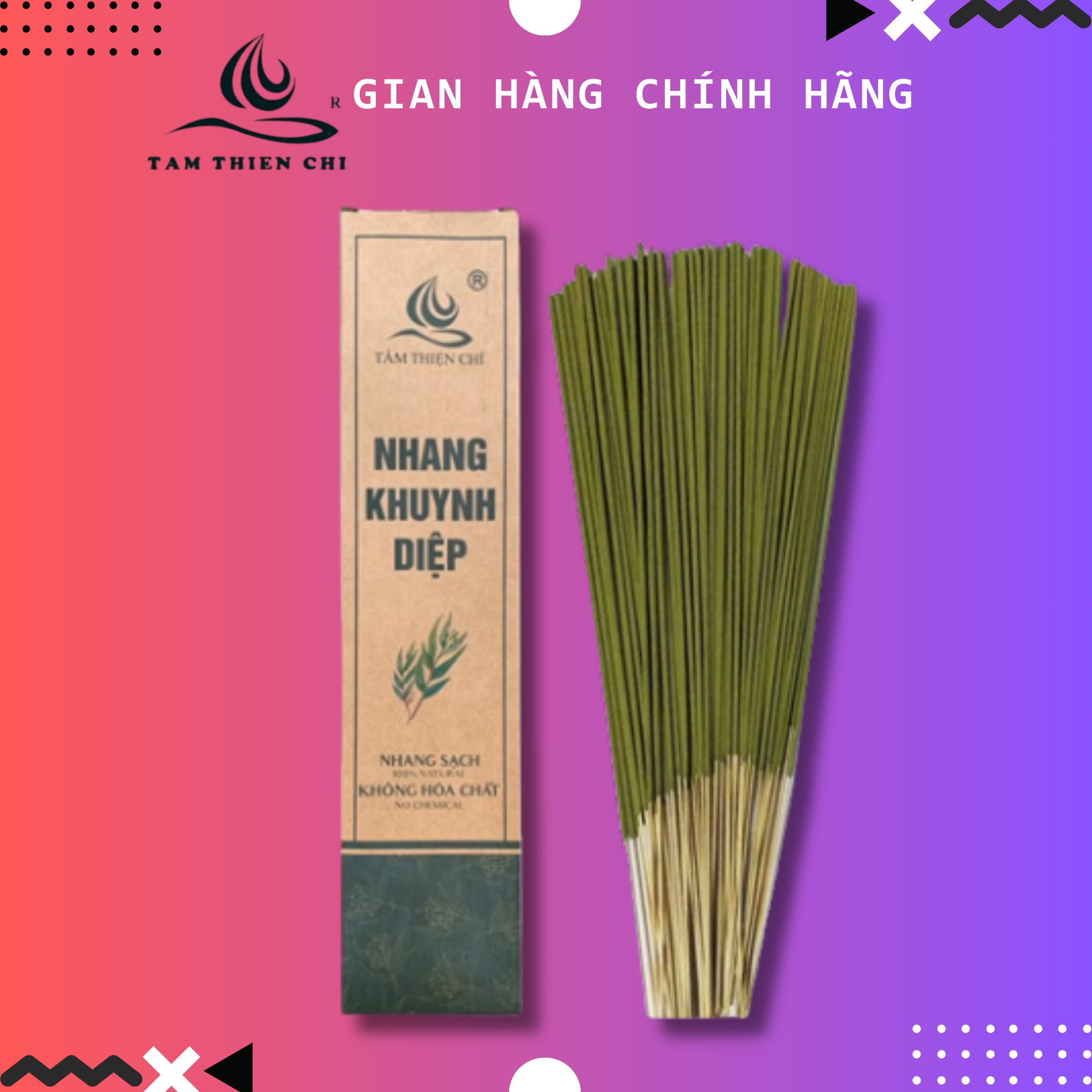 Nhang sạch Khuynh diệp Tâm Thiện Chí hộp 50 cây