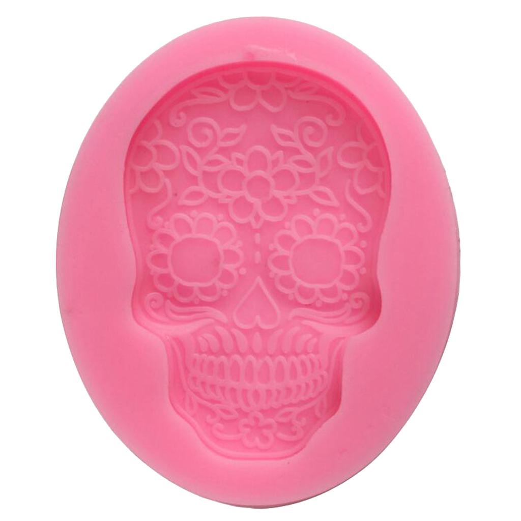 Halloween Skull Mask Cake Mould Baking Molds Soap Pizza Fondant Decoration,