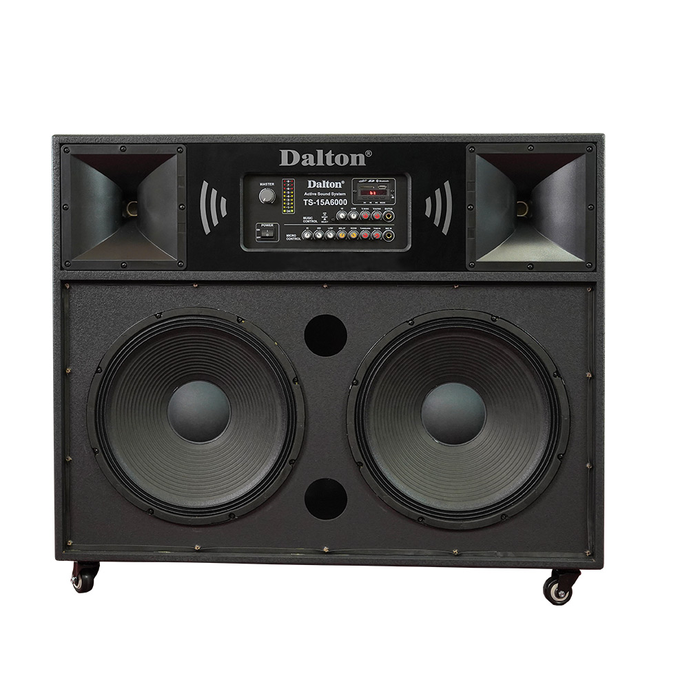 Loa karaoke công suất lớn 2200W TS-15A6000, hàng chính hãng Dalton Loa bass: 15 inch x 2 (2 loa 4 tấc), Loa treb: 1.5 inch x 2 (2 loa treb còi 5 inch- Bảo hành 12 tháng)