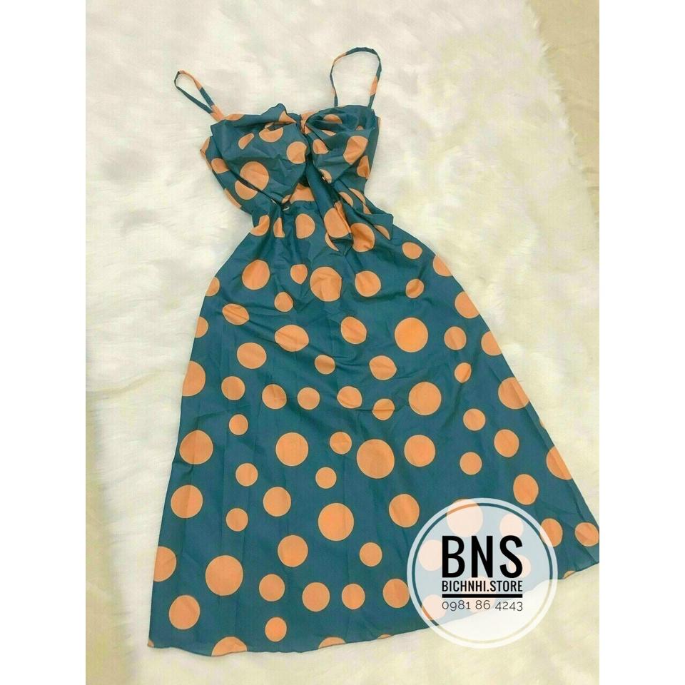 ĐẦM MAXI 2 DÂY NƠ NGỰC (CÓ TÚI - CÓ ĐỆM NGỰC) MX1823 - BNS