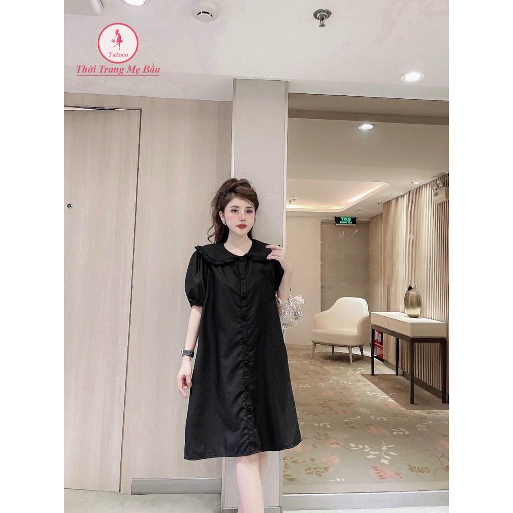 Váy bầu mùa hè cổ bèo 3 màu cực xinh cho mẹ bầu và sau sinh size 45-75kg