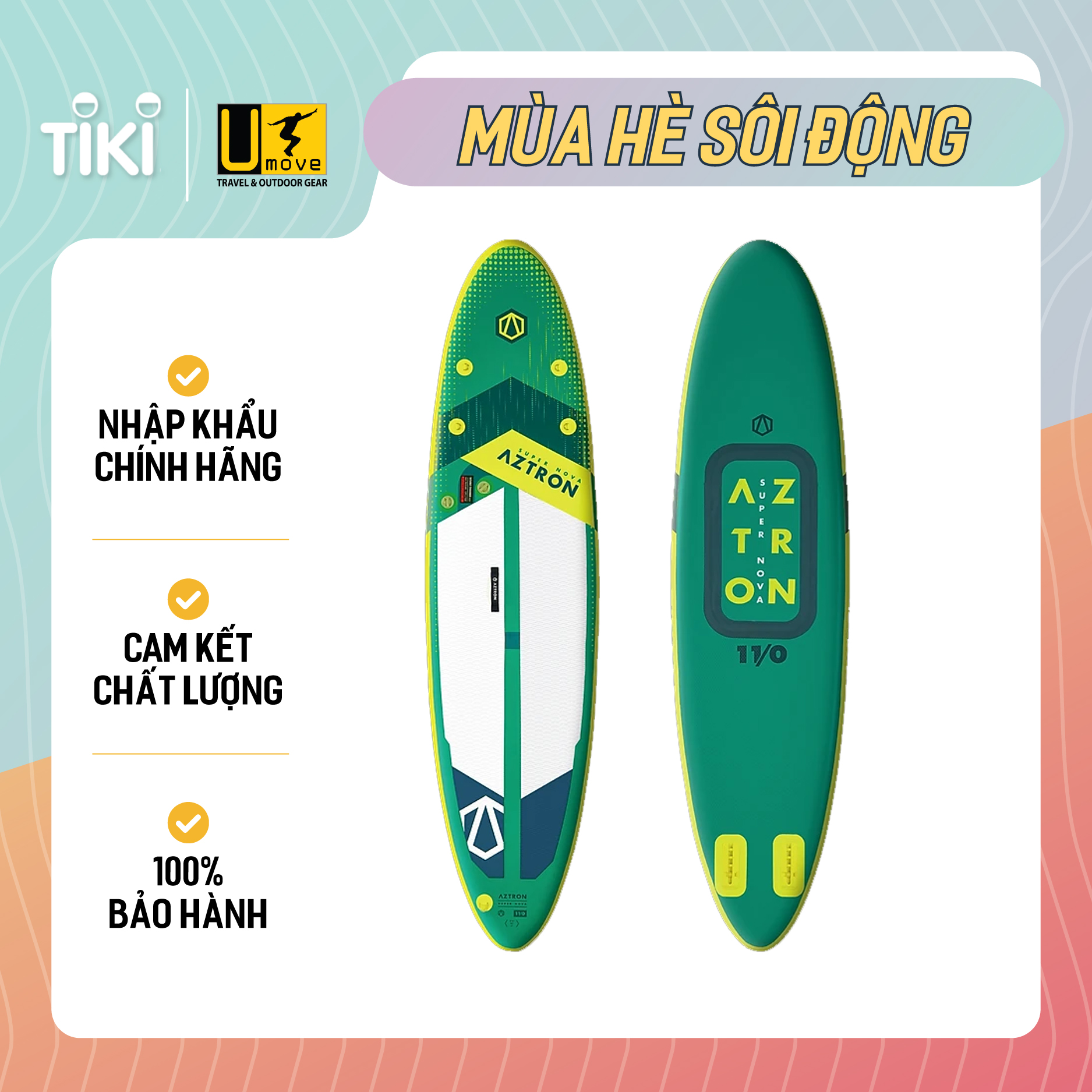 Ván SUP bơm hơi AZTRON SUPER NOVA ComPact 11'0" All Round AS-013