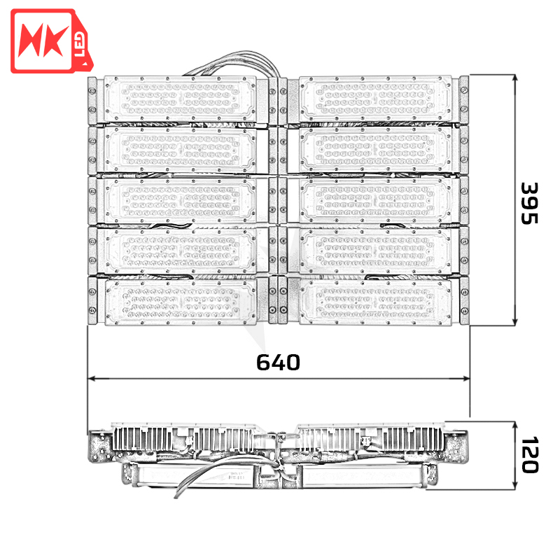 HKLED - Đèn pha LED Module OEM Philips 500W - DPMPL500