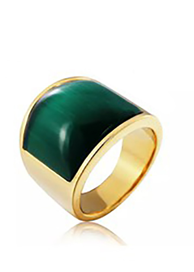 Nhẫn nam mạ Vàng 24k đá mắt hổ N13