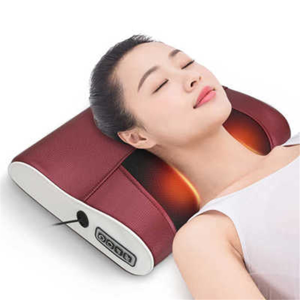 Gối Massage Vai, Cổ, Gáy Cột Sống 12 Bi Đa Chức Năng 24W