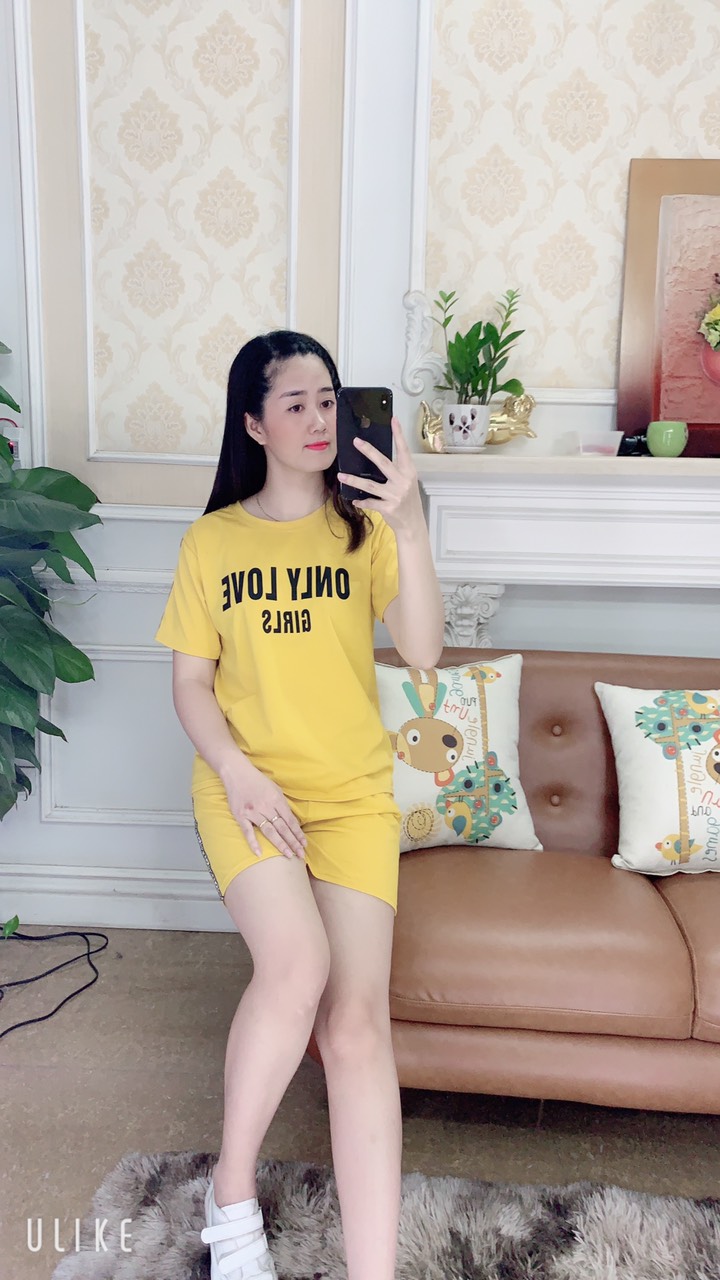 Bộ đồ mặc nhà chất cotton nhẹ nhàng,năng động