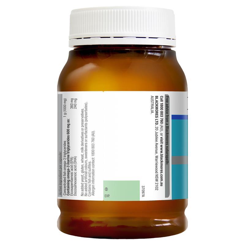 Thực Phẩm Chức Năng Blackmores Bổ Sung Omega Từ Dầu Cá Omega Double High Strength Fish Oil - 200 Viên