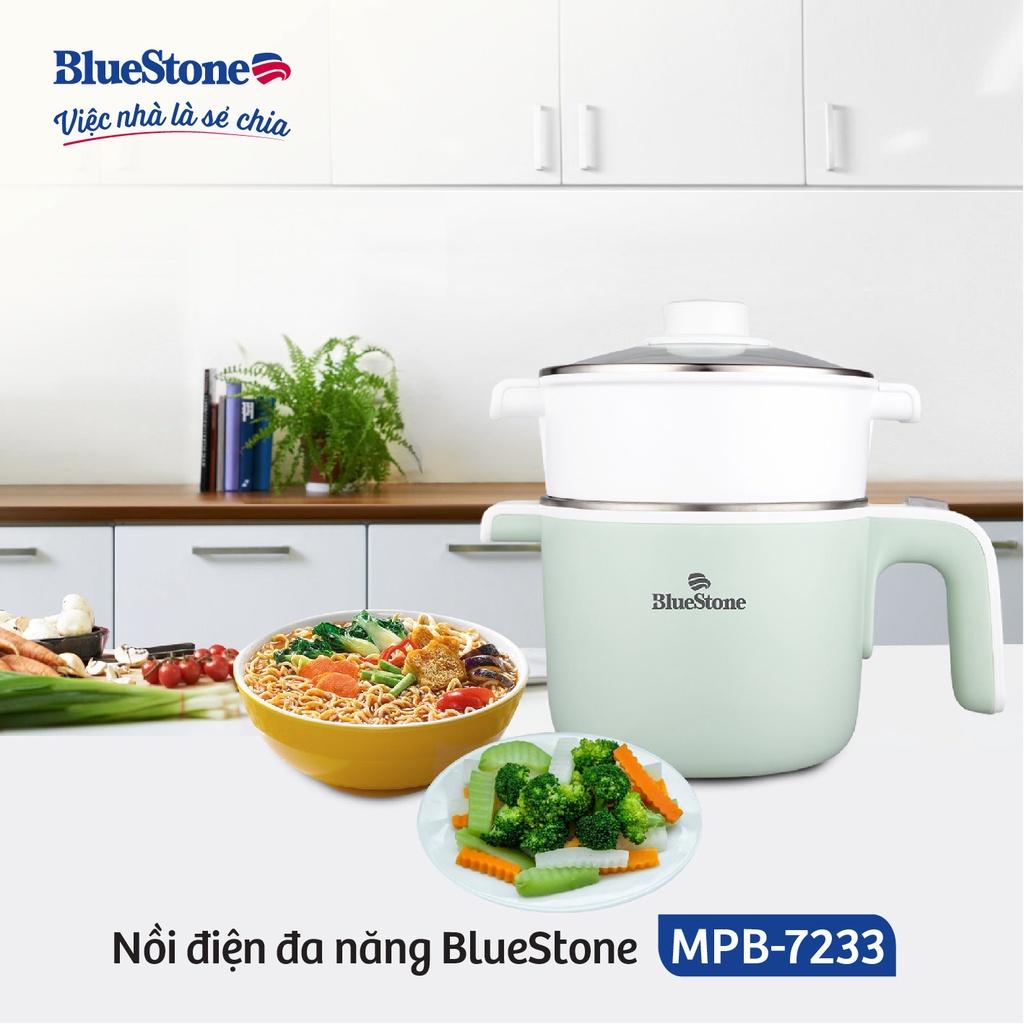 Nồi điện đa năng BlueStone MPB-7233, Công Suất 720W, Nấu Hấp Cùng Lúc, Hàng chính hãng