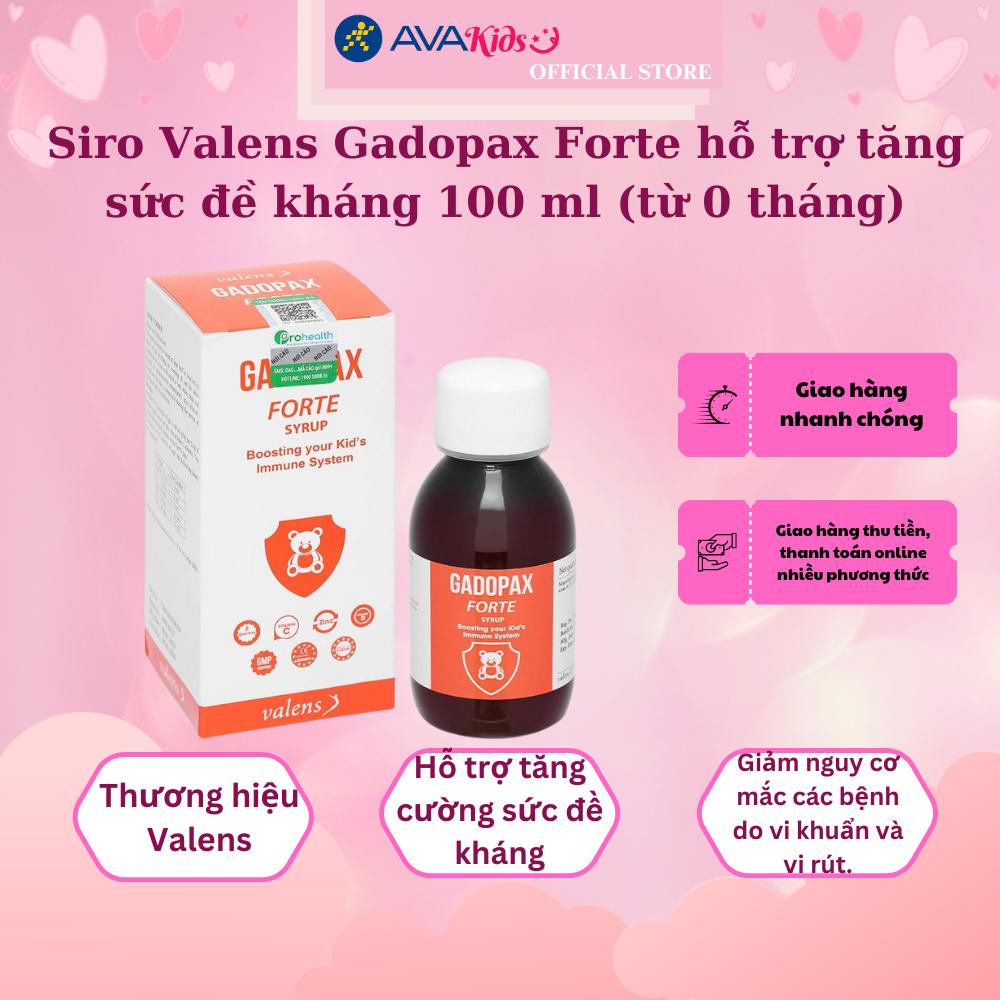 Siro Valens Gadopax Forte hỗ trợ tăng sức đề kháng 100 ml (từ 0 tháng)