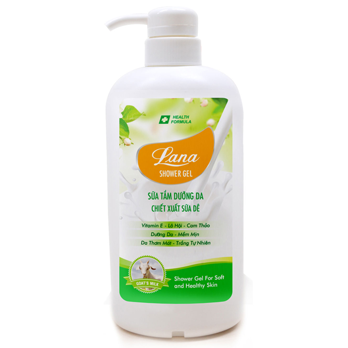 LANA-Sữa Tắm Dưỡng Da Chiết Xuất Sữa Dê 700ml