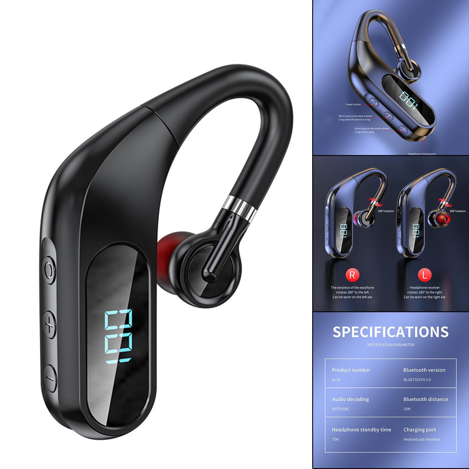 Bluetooth Headset Earpiece V5.0 Hands  Calling Noise Cancelling