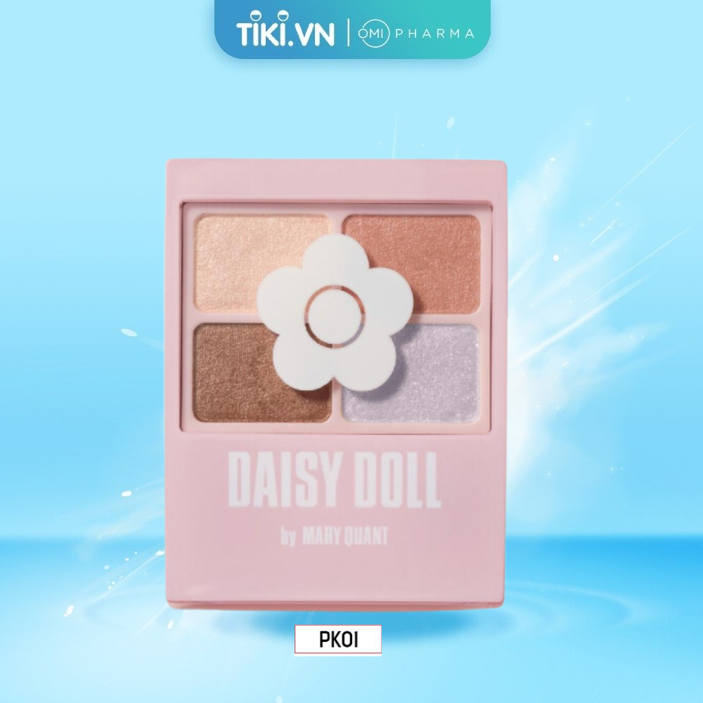 Bảng Phấn Mắt Daisy Doll By Mary Quant Nhật Bản Siêu Bền Màu Đa Chức Năng Phấn Má Hồng Bắt Sáng PK-01 Sakura Pink 5.1g