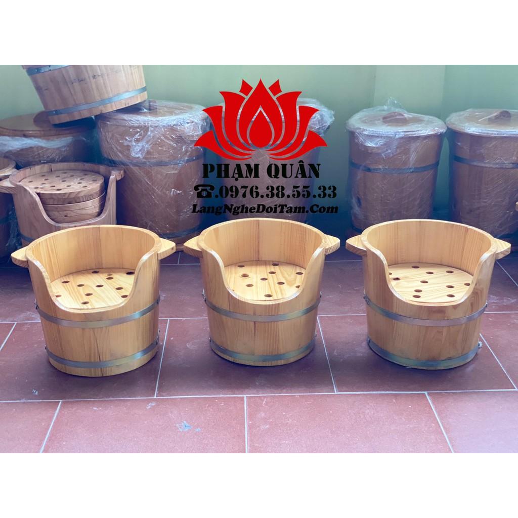Thùng gỗ xông đầu,gội đầu dưỡng sinh