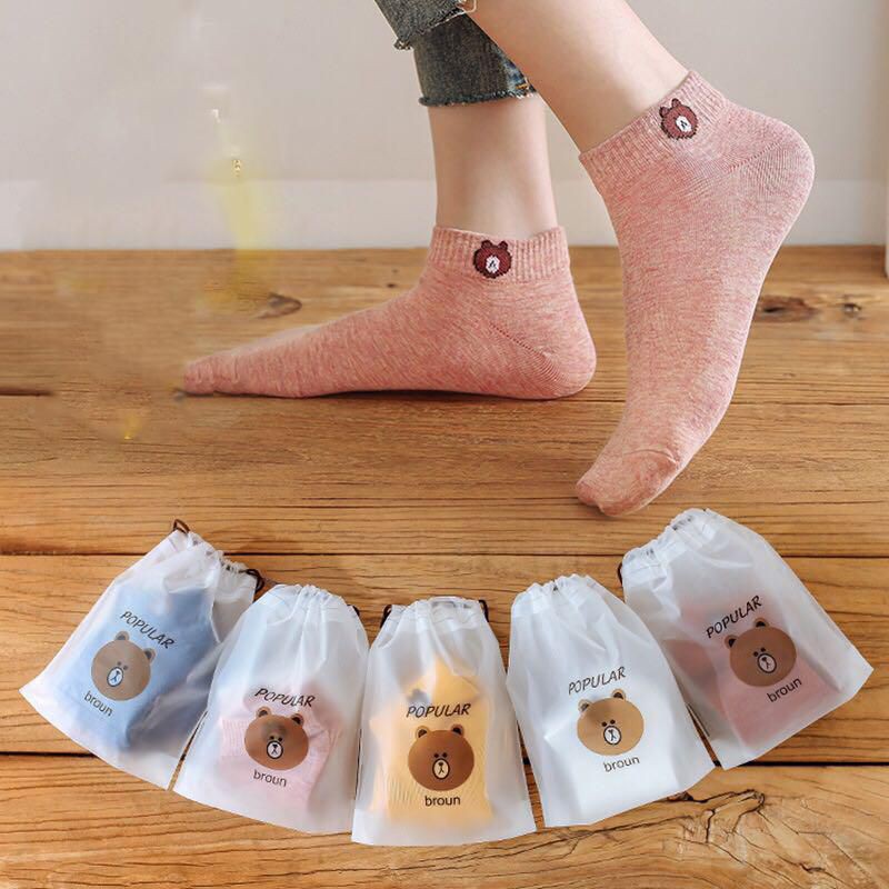 Combo 10 đôi 1 túi tất gấu