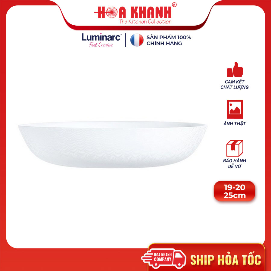 Đĩa Thủy Tinh Luminarc Shells 25cm - bộ 6 đĩa - Q1658