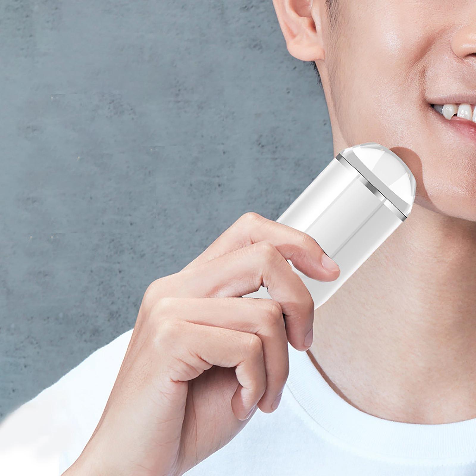 Travel Electric Razor Washable USB Charging Wet Dry Use Facial Trimmer for Men Present