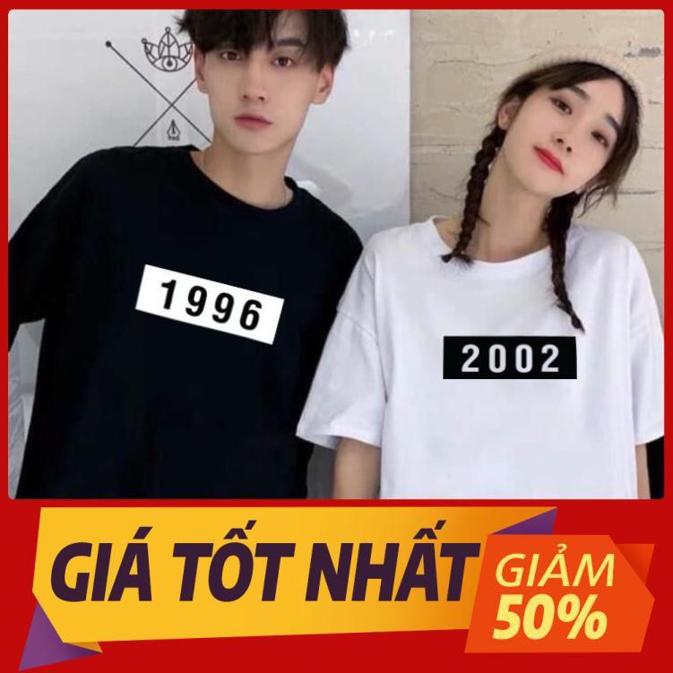 Áo Đôi Nam Nữ Unisex Đẹp In Năm Sinh Theo Yêu Cầu