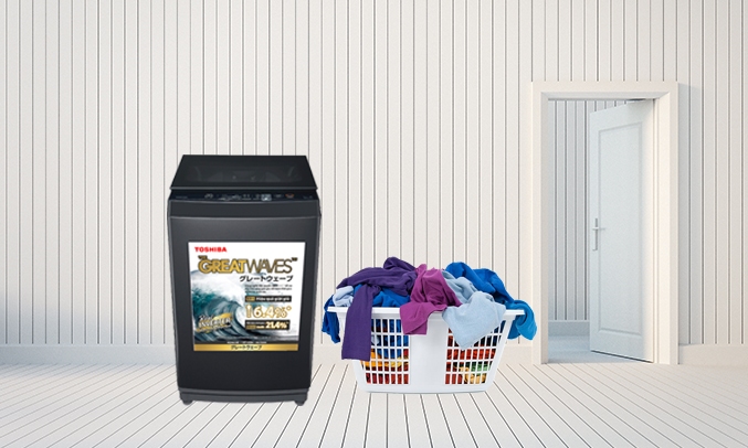 Máy giặt Toshiba Inverter 9 Kg AW - Công nghệ giặt Greatwave-DK1000FV(KK) -