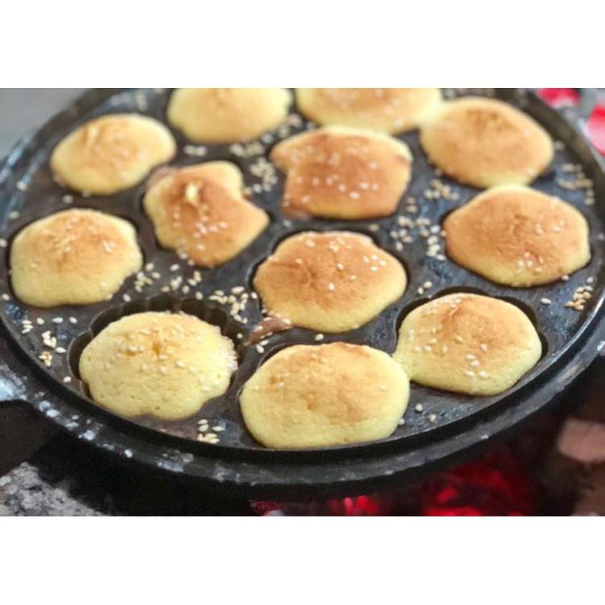 Khuôn Làm Bánh Bông Lan Chống Dính 12 Bánh Loại Dày Nặng Tay Cầm Hàng VNCLC