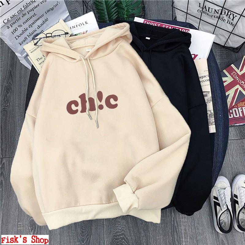 Áo hoodie lót nỉ Chic