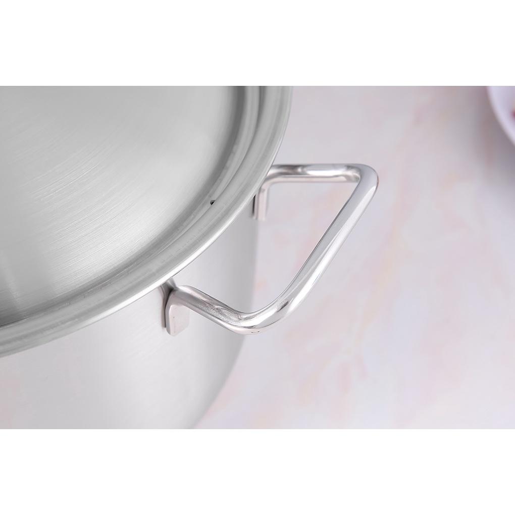 Nồi luộc gà 1 đáy cao cấp Fivestar H.T Cook nắp inox dùng được bếp từ , gas , hồng ngoại , tặng 2 vá canh