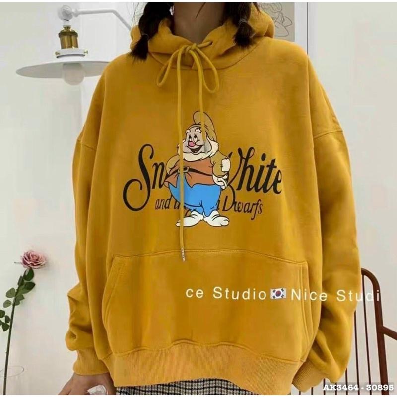 Áo hoodie nam nữ nỉ bông dày dặn form rộng unisex in chú hề SN WHITE - THEULZZANG
