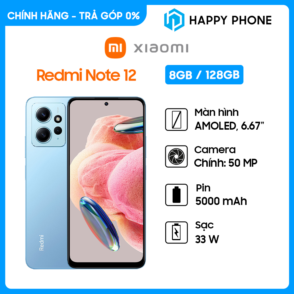 Điện thoại Xiaomi Redmi Note 12 (8GB/128GB) - Hàng chính hãng