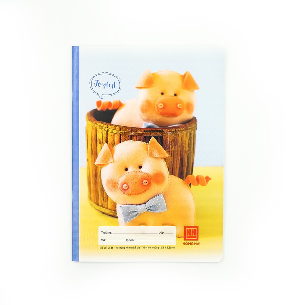 Vở 4 ô ly Hồng Hà - Vở học sinh 48 trang Joyful - 0586