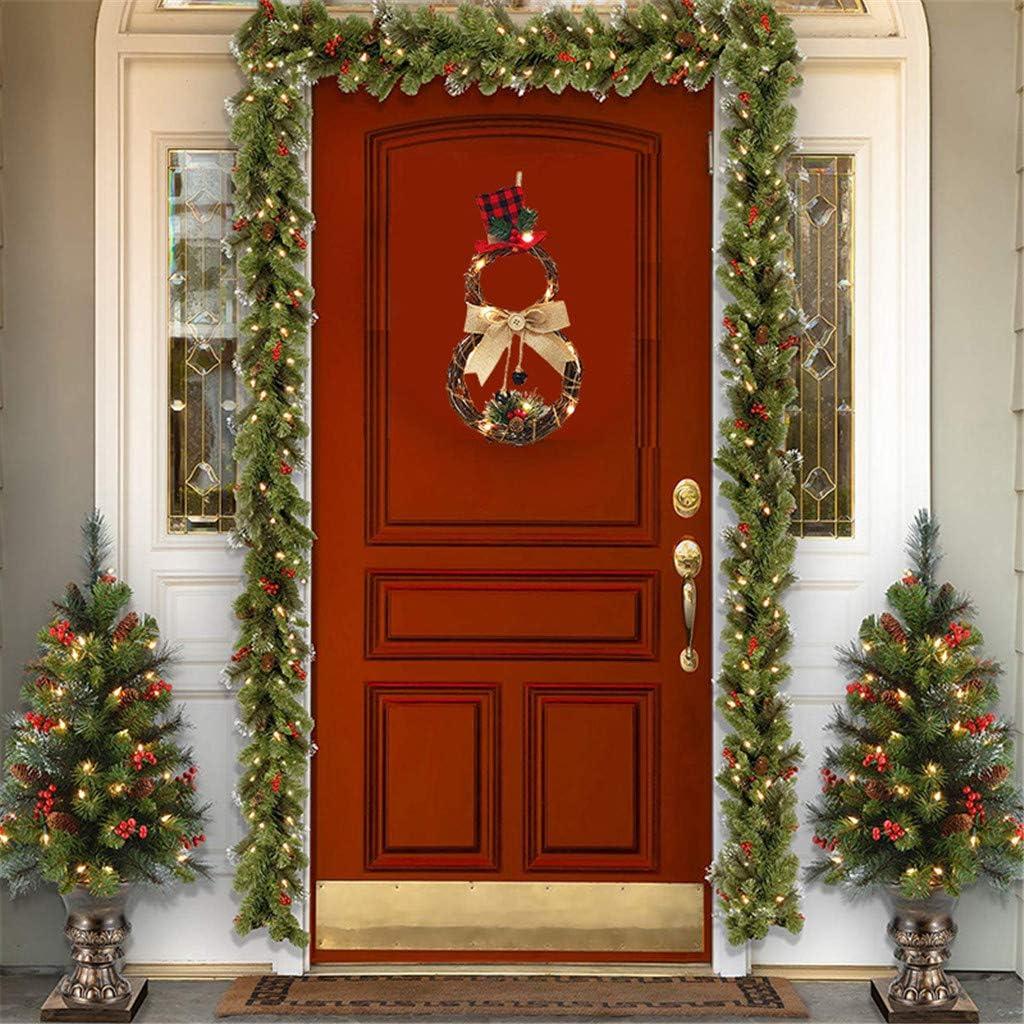 Trang trí Giáng sinh Porte Exterieur Deco Deco Noel Sapin Vòng hoa trang trí cho cửa, tường hoặc cửa sổ của bạn