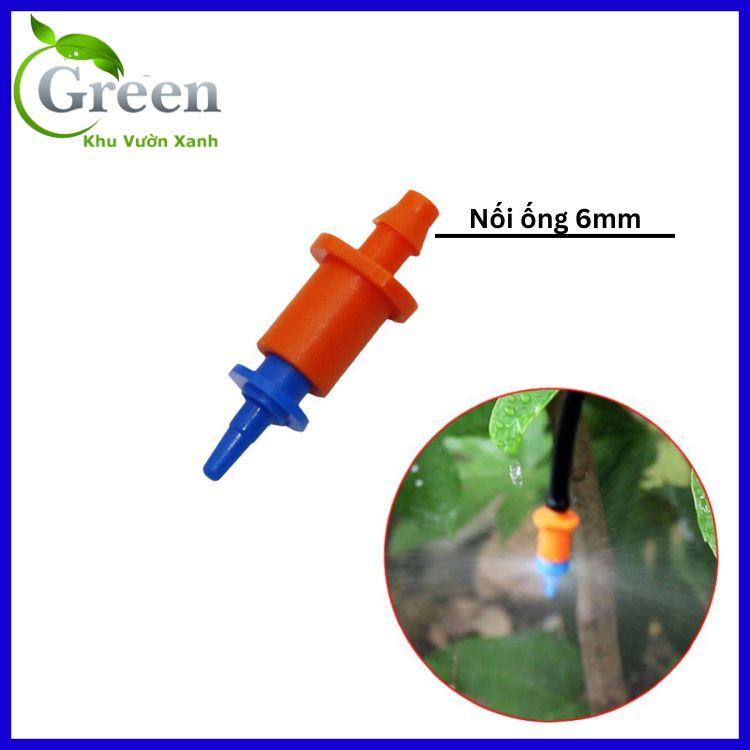 Combo 5 béc tưới chống côn trùng Mini 5 phun mưa 360 độ nối ống 6mm