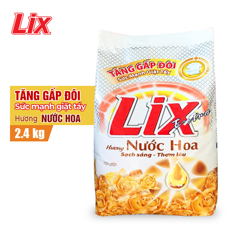 Bột giặt Lix extra hương nước hoa 2.4kg EH030