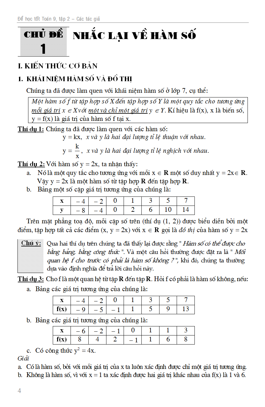 Để Học Tốt Toán 9 (Tập 2)