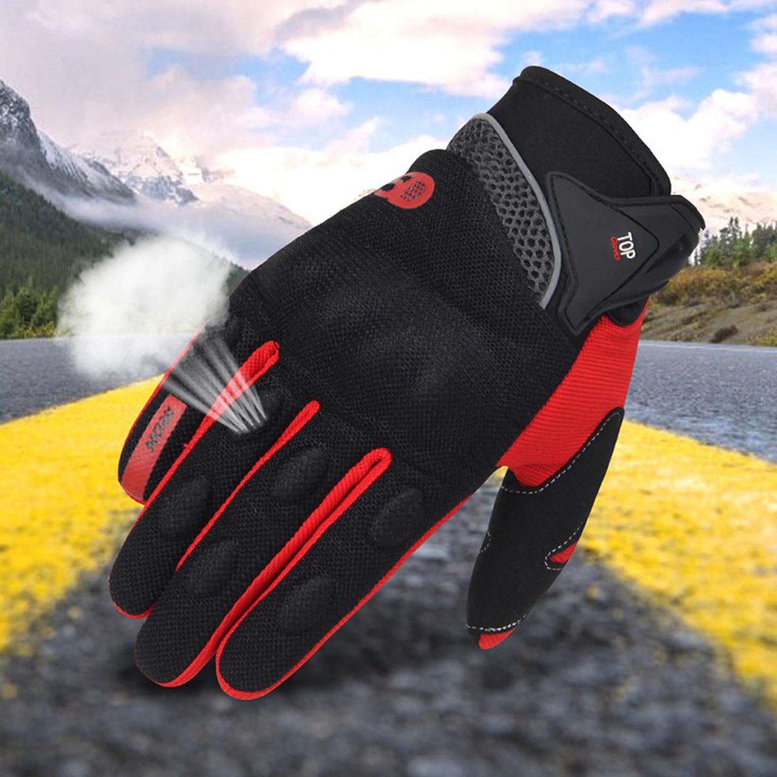 Motorcycle Gloves for Men and Women, Full Finger Touchscreen Motorbike Gloves for Road Racing, Cycling, Climbing, Motocross etc