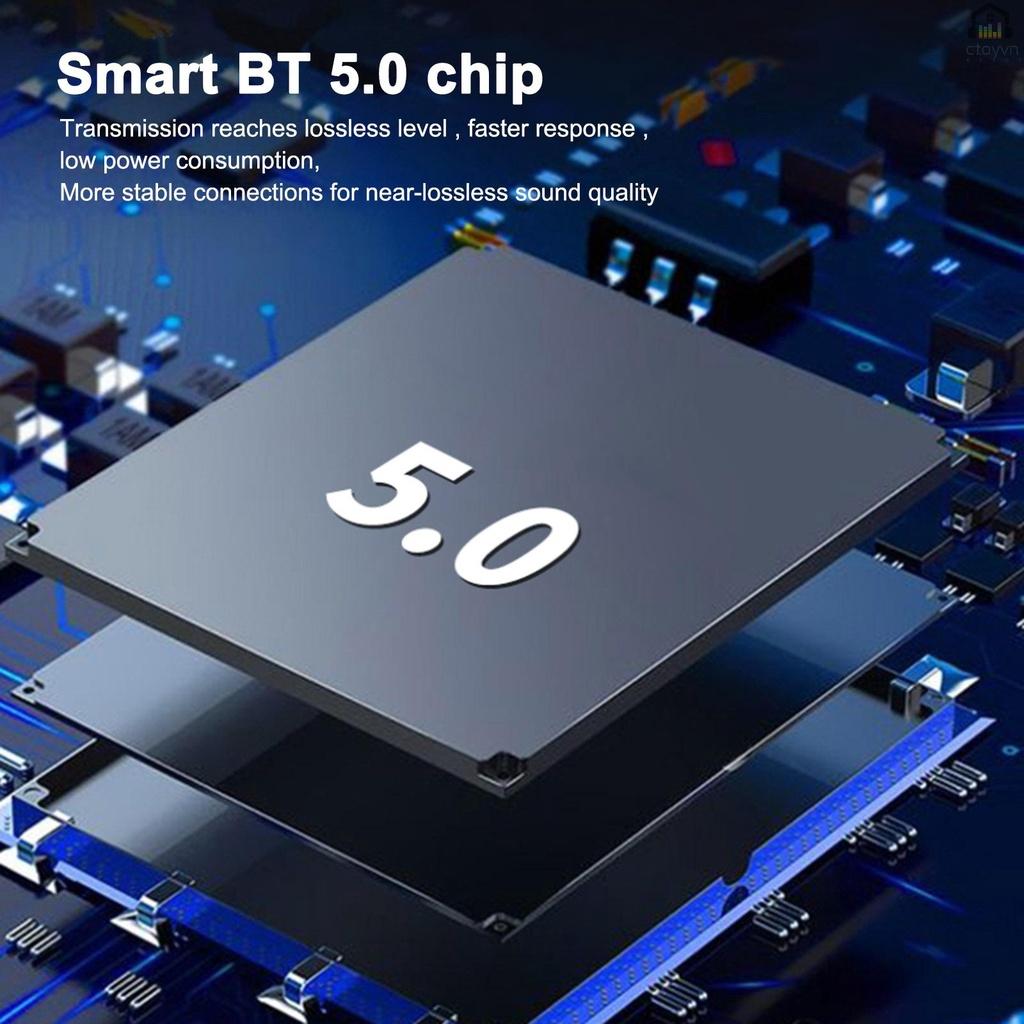 Máy nghe nhạc MP3 bluetooth 5.0 hỗ trợ thẻ TF/U không dây có đèn LED