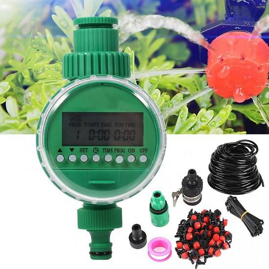 Hệ Thống Tưới Vườn Nhỏ Giọt Cài Đặt Thời Gian Tự Động