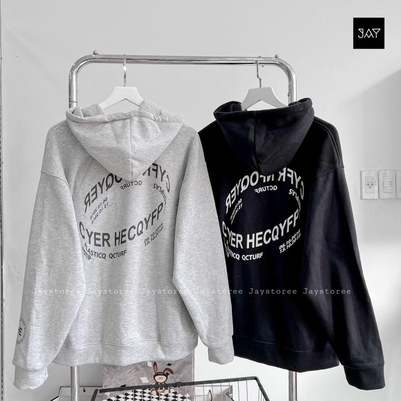 Áo Khoác Hoodie Unisex Zip Nỉ Bông 63 màu ĐEN/XÁM Nam nữ unisex/Áo hoodie dây kéo nữ có mũ form rộng