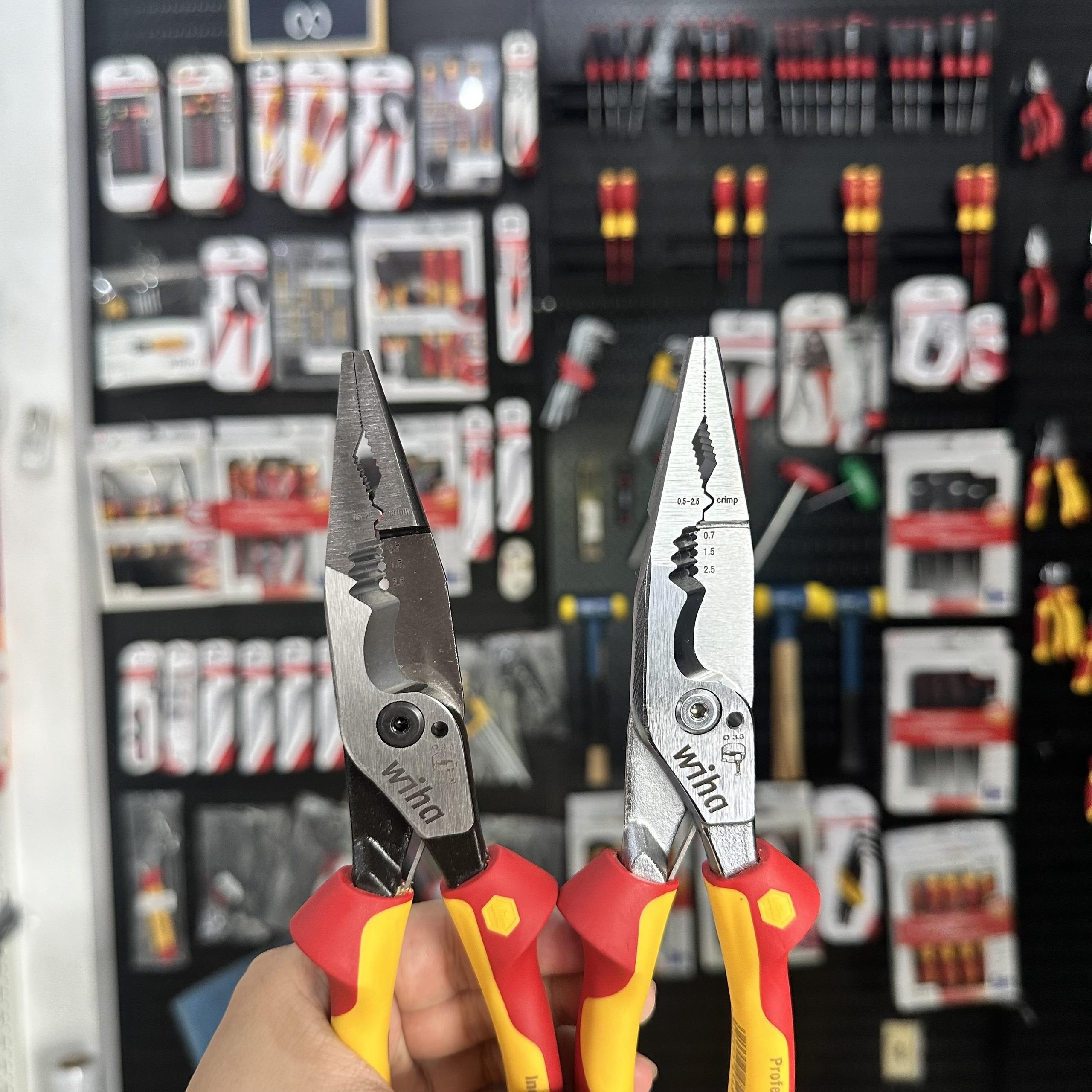 Bộ 2 Kìm Đa năng 8 trong 1 Wiha cách điện 1000V chuyên nghiệp 45490 &amp; 45489