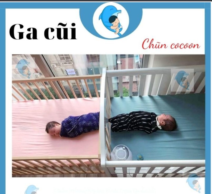 Ga Bọc Nệm Cũi Chũn Nest Mát Mịn Mềm Mại Thấm Hút Tốt An Toàn Cho Bé