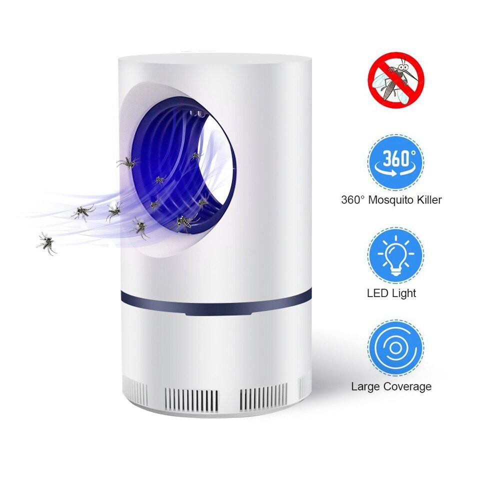 Đèn bắt muỗi hình trụ cắm cổng USB thông minh
