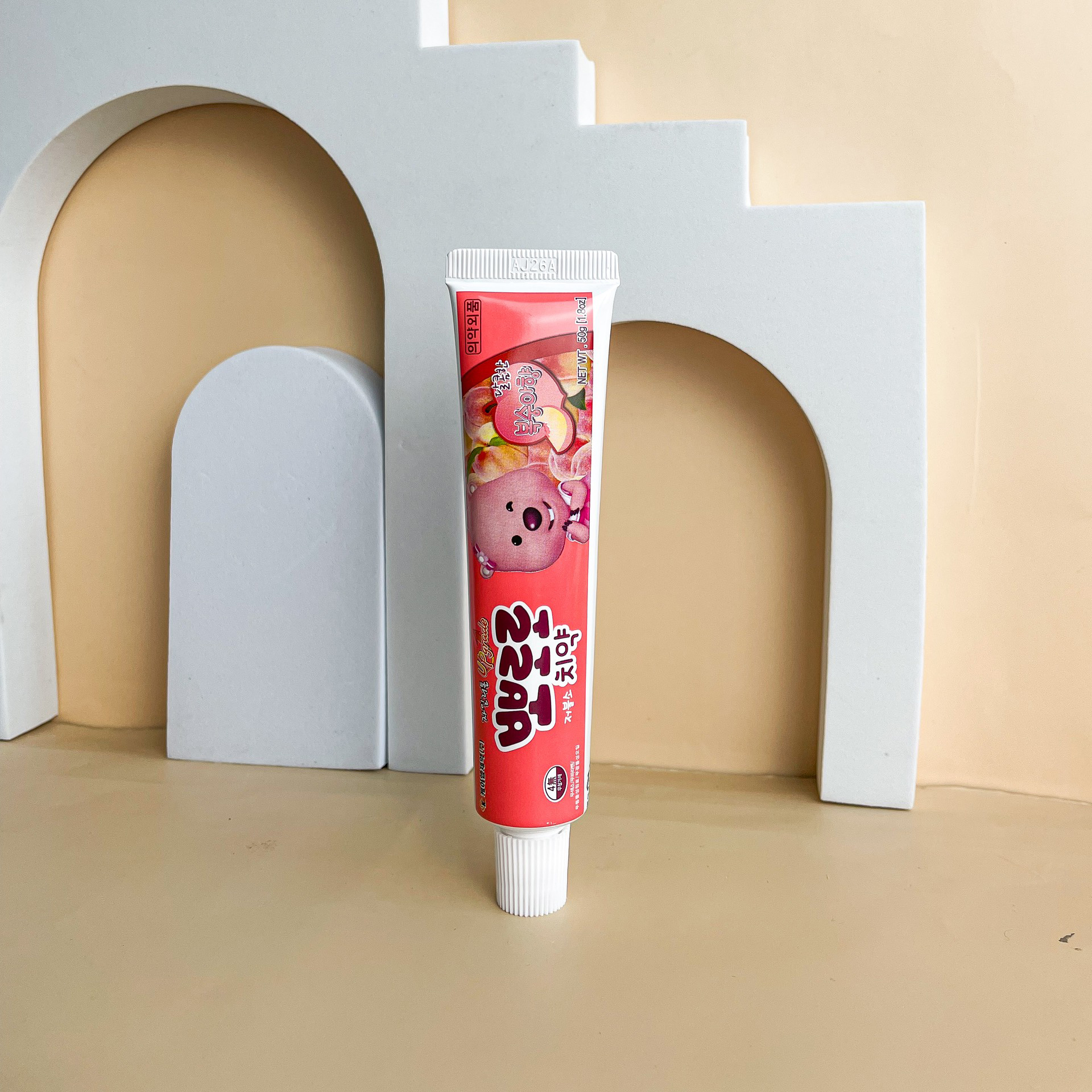 Kem đánh răng Pororo có thể nuốt được cho bé từ 3 tuổi - vị Đào 50g