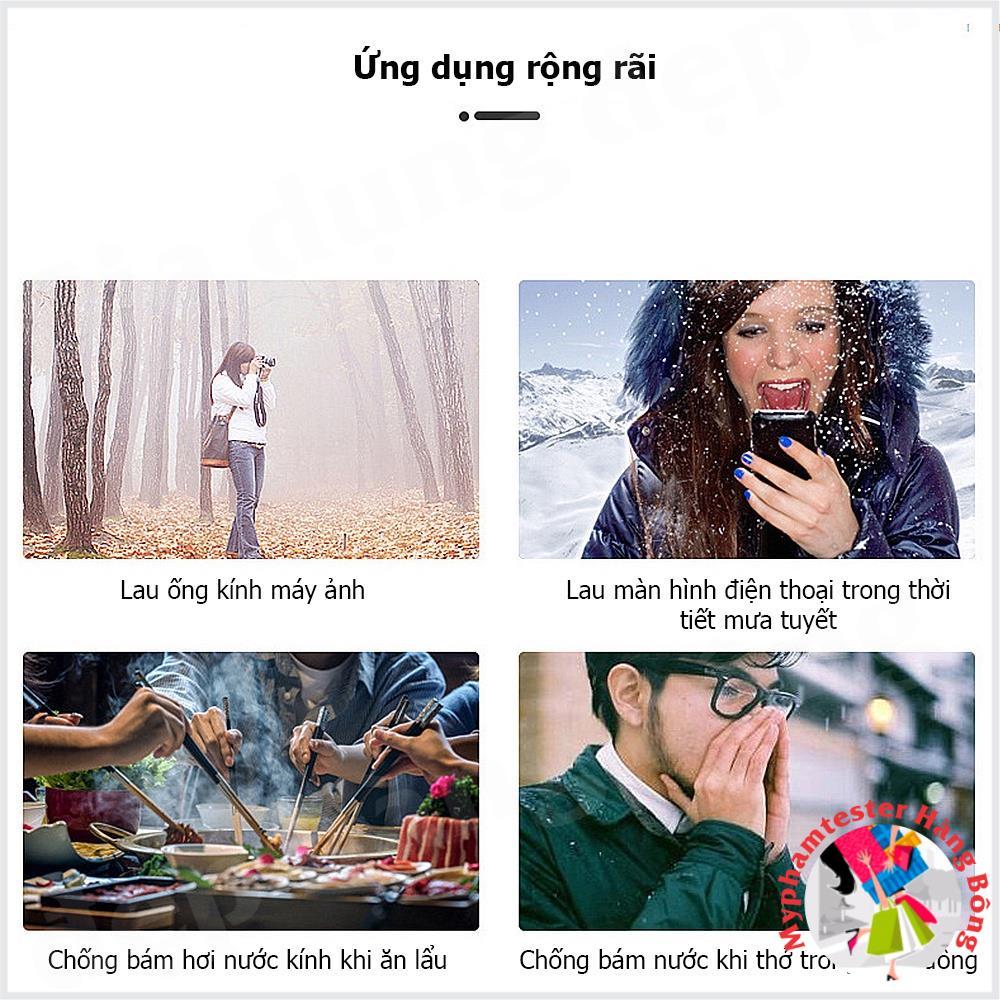 Khăn lau kính Nano chống bám hơi nước, lau sạch bề mặt các loại kính
