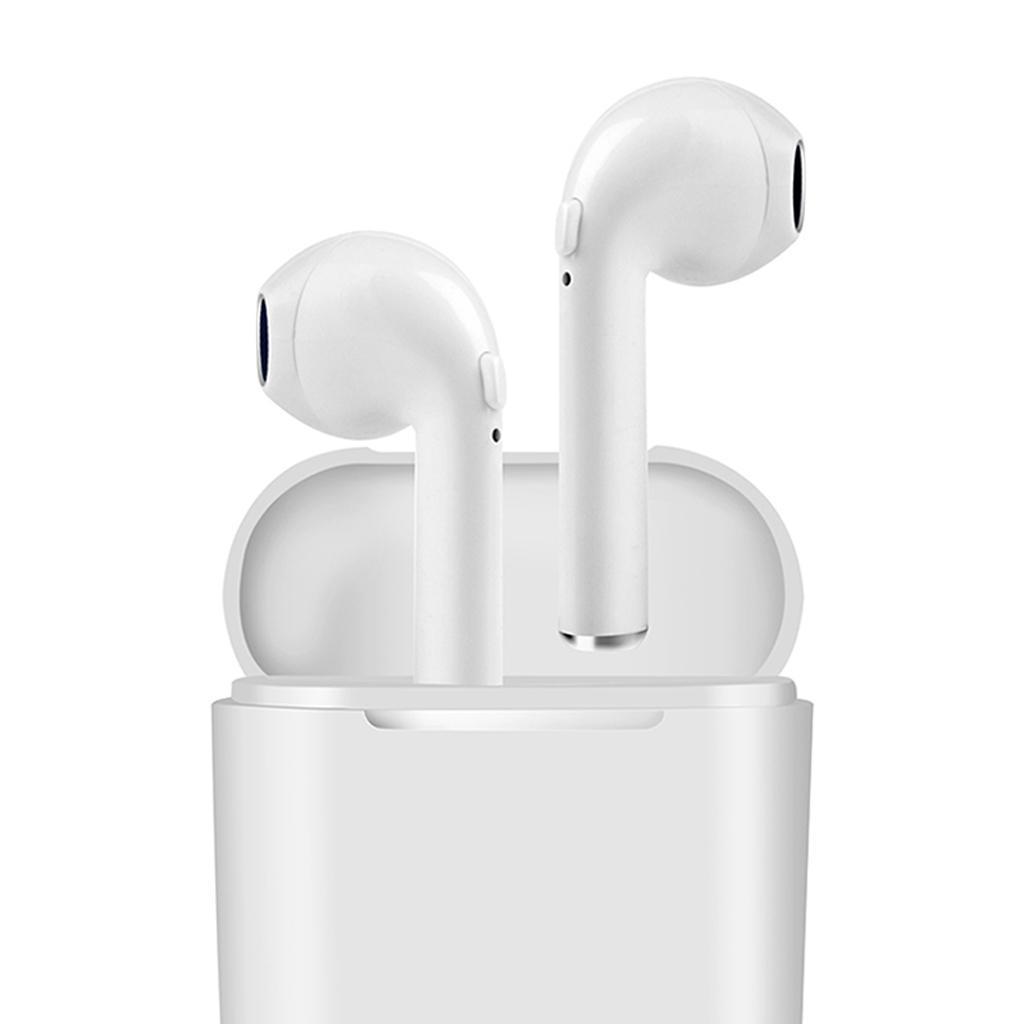 Handsfree Bluetooth Headphones Wireless Earphones & Charger White