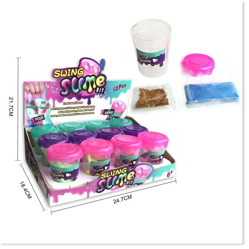 1 hộp 12 hủ slime chất nhờn ma quái Slime ✓Vui nhộn ✓Giá rẻ