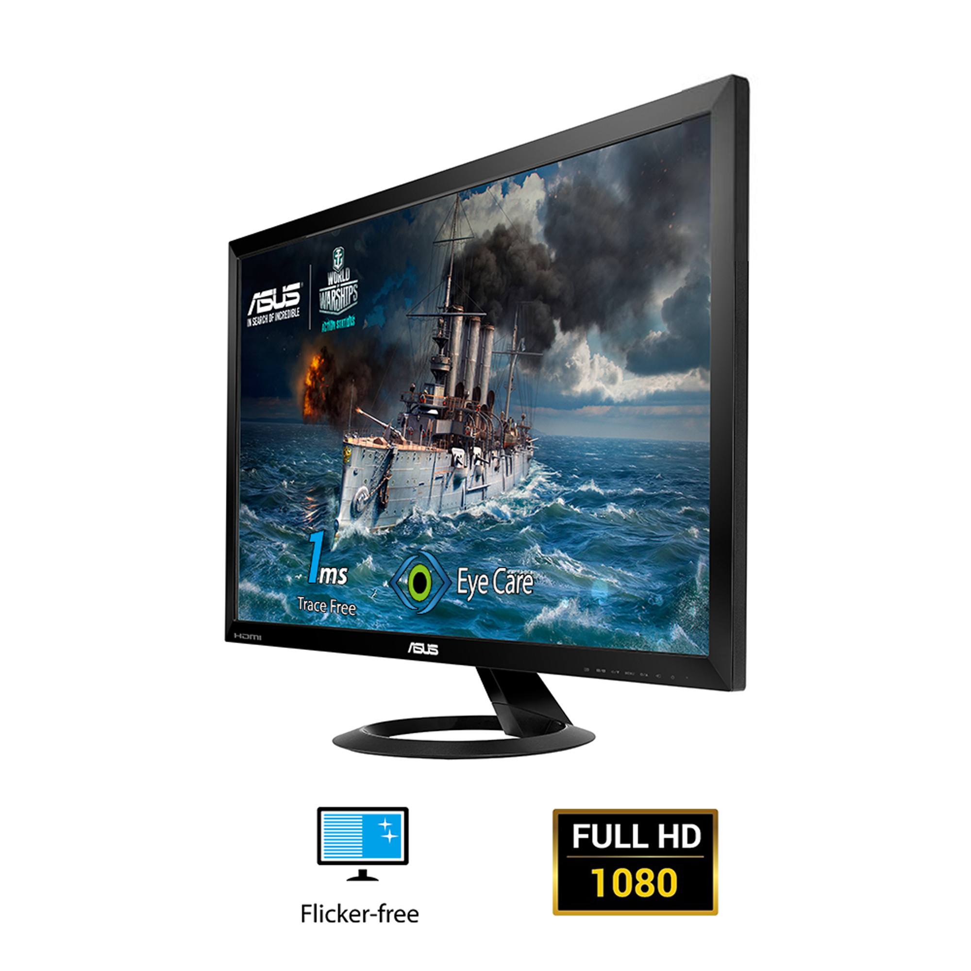 Màn Hình Gaming Asus VX278H 27 inch Full HD (1920 x 1080) 1ms 75Hz TN Stereo RMS 1.5W x 2 - Hàng Chính Hãng