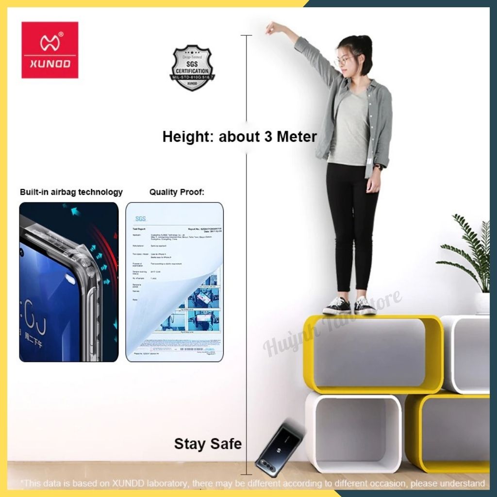 Ốp lưng chống sốc XUNDD cho black shark 4, 4s, 4 pro bảo vệ camera - hàng nhập khẩu