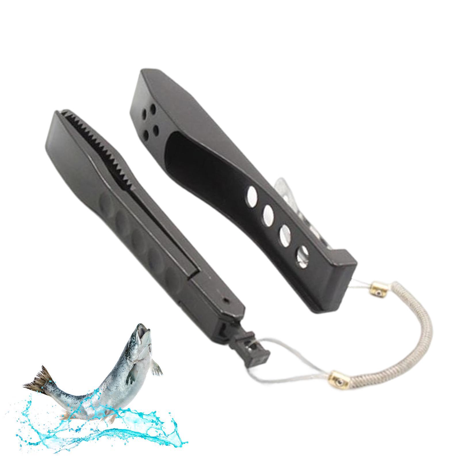 Portable Fish Lip Gripper with Rope Controller Fish Holder Fish Catcher Fishing Gear