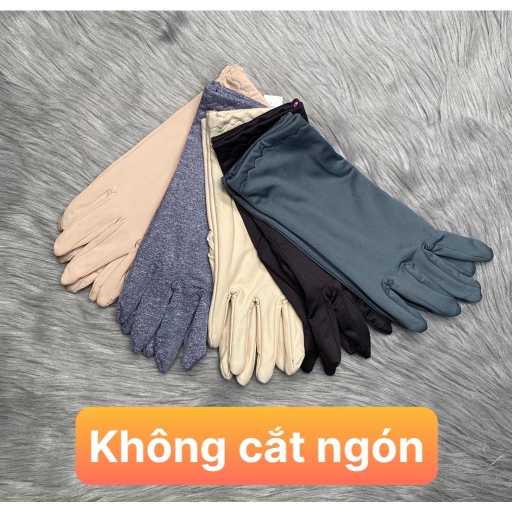 Combo 5 đôi găng thun lạnh 4 chiều, màu trơn giao nhiều 5 màu ngẫu nhiên , ảnh thật , bảo đảm giao đúng