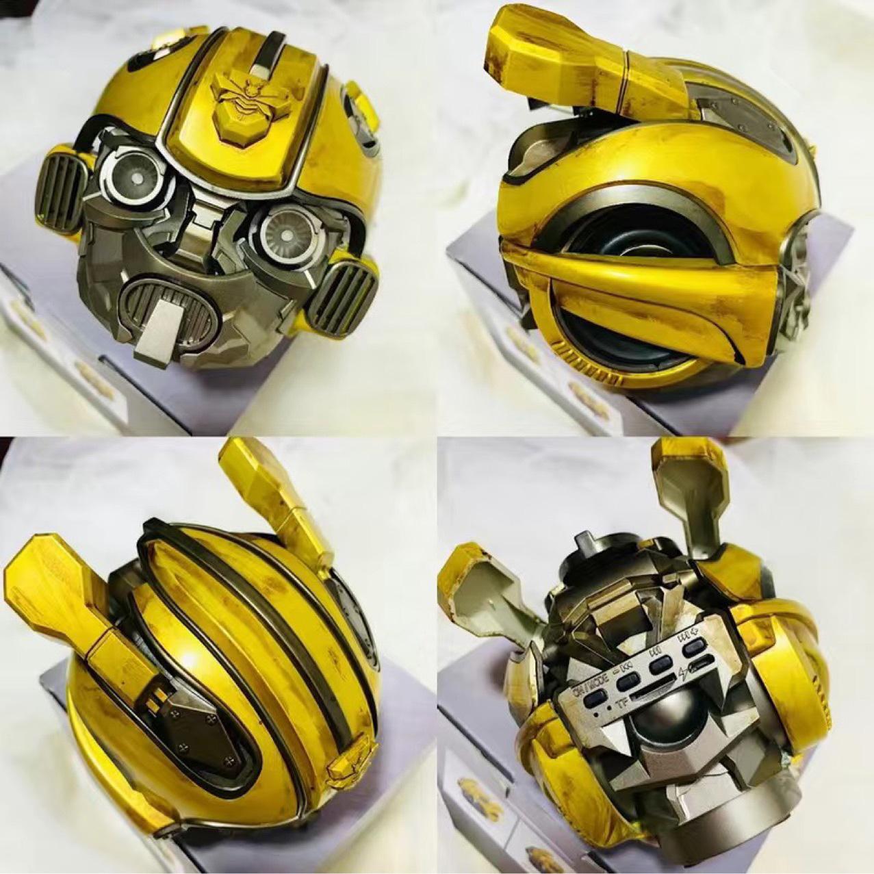 Transformers Loa Bluetooth Không Dây Bumblebee Stereo Loa Siêu Trầm Đèn LED Nhấp Nháy Hỗ Trợ Thẻ TF Phát Lại MP3 Nhiều Chế Độ Color: No trace